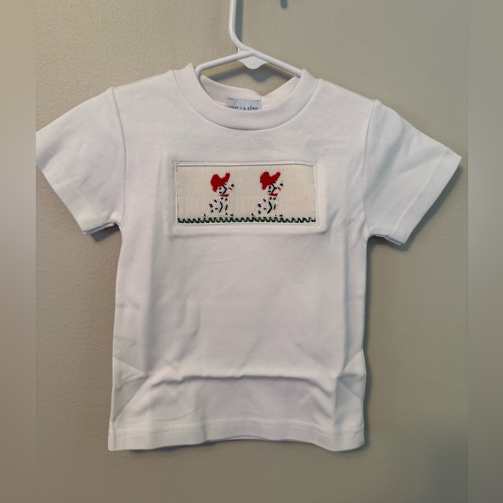 Vive La Fete Smocked Dalmatian Shirt